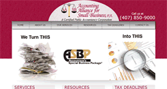 Desktop Screenshot of accountingalliance.net
